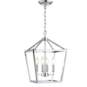 Pagoda Lantern Metal LED Pendant - JONATHAN Y